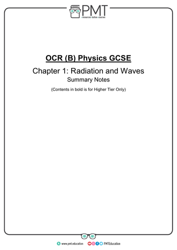 OCR (B) GCSE Physics Notes