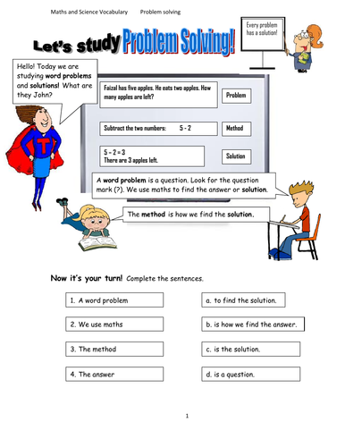 Problem solving worksheet