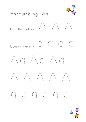 EYFS/Year 1 Handwriting - Capital and lower case letters