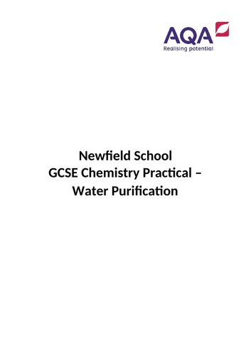 Water purification - required practical