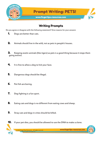 Pets - Writing Prompts