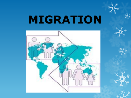 Migration, International and Rural-Urban Migration, causes and effect.
