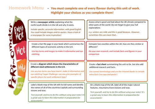 KS3 The U.K. (12 fully resourced lessons)