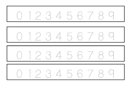 Number formation- handwriting