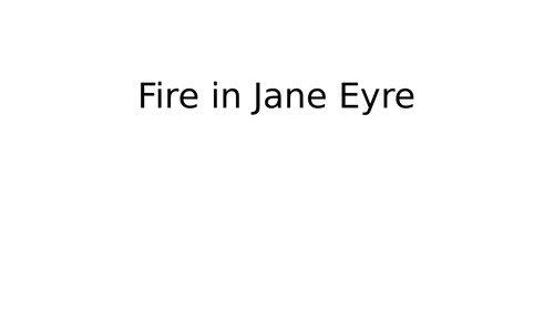 Fire in Jane Eyre