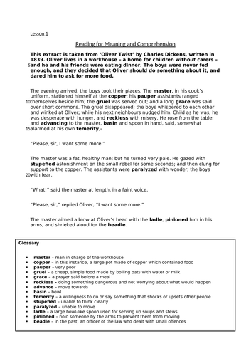 KS3 English Language Home-Learning Imaginative Writing