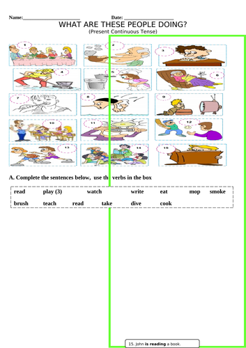 PRESENT CONTINUOUS TENSE