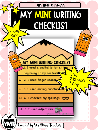 My MINI Writing Checklist - MINI Series