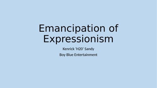 AQA GCSE Dance Emancipation of Expressionism Powerpoint