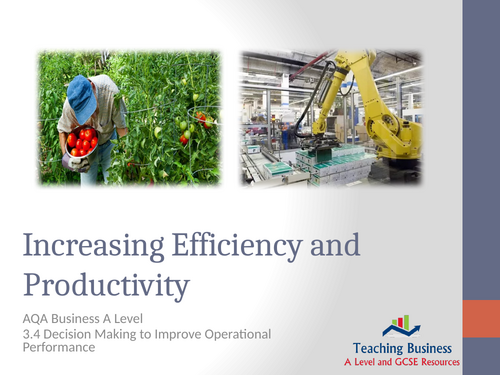 AQA Business - Increasing Efficiency & Productivity