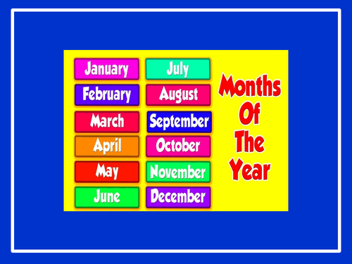 How many days in each month? (PowerPoint)