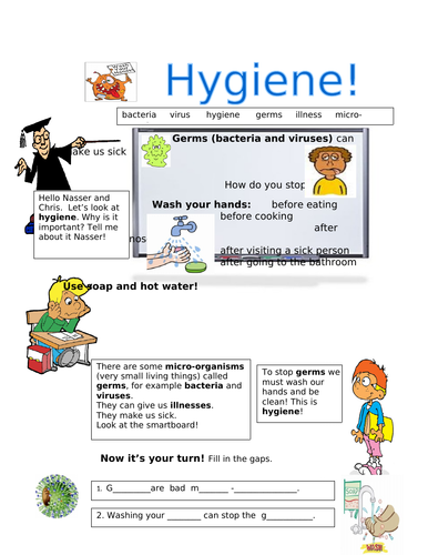 Living Things! Bacteria, Virus, Germs and Hygiene