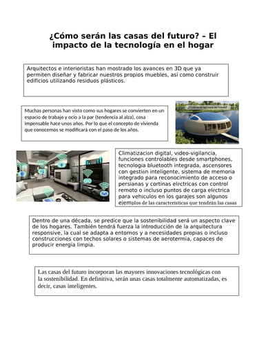 Las casas del futuro - technology in the Spanish speaking world