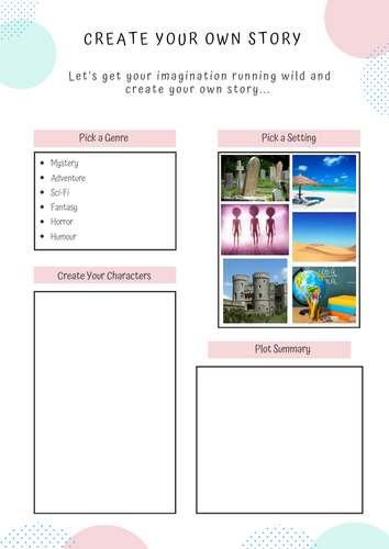 Create Your Own Story Worksheet Primary School Resource Teaching Resources