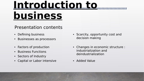 Introduction to Business