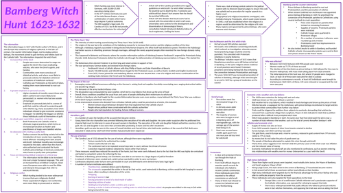 Alevel Edexel History, Witchcraft, Witch Hunts