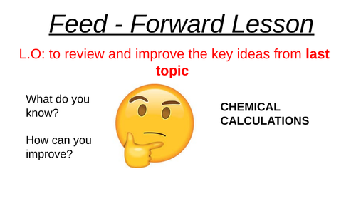 Edexcel chemical calculation recap Gd4-7