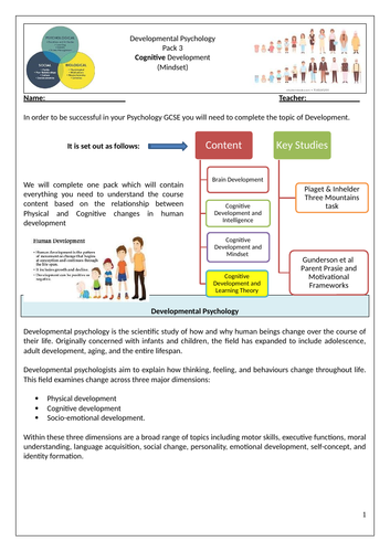 Edexcel Gcse Psychology Development Pack 4 Willingham Questions Teaching Resources