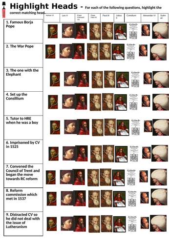Popes and response to the Reformation
