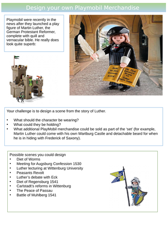 Create your own Playmobil- The German Reformation