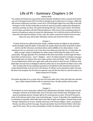 literature essay on life of pi survival
