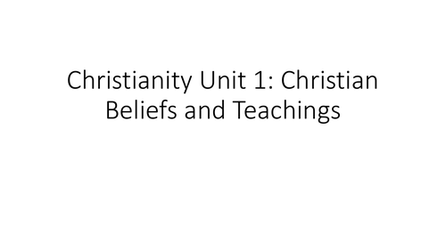 AQA GCSE Religious Studies A (9-1) Christian Beliefs and Teachings Revision PPT