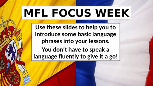 MFL Focus or European Day of Languages