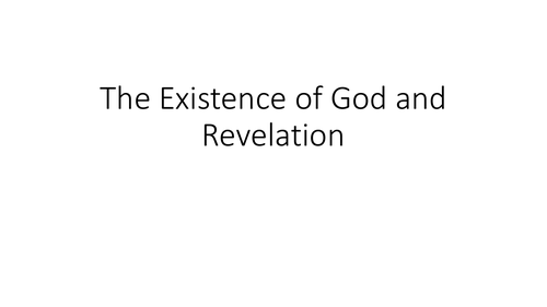 AQA GCSE Religious Studies A (9-1) Theme C: The existence of God and revelation Revision PPT