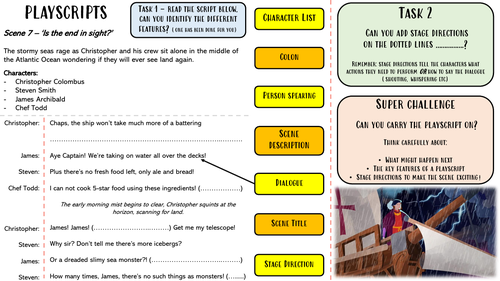 analysing-a-play-script-adding-stage-directions-christopher-columbus-teaching-resources