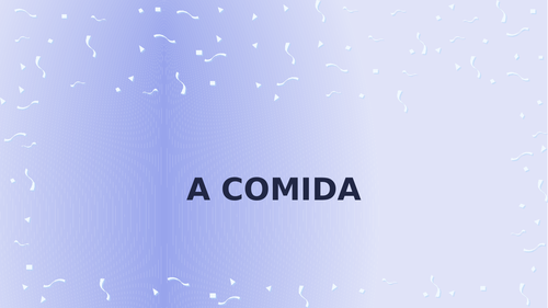 Comida (Food in Portuguese) PowerPoint Distance Learning