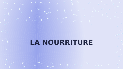 Nourriture (Food in French) PowerPoint Distance Learning