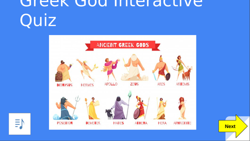 Ancient Greek Gods Interactive Quiz