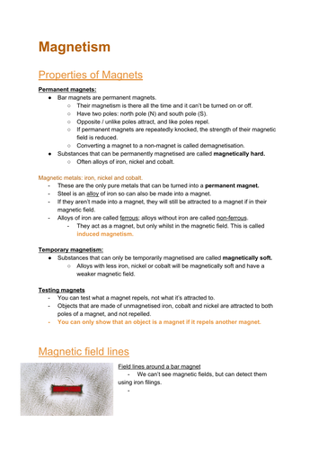 AQA GCSE Physics Magnetism