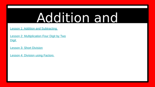 Autumn 1 Week 2 Add&Sub