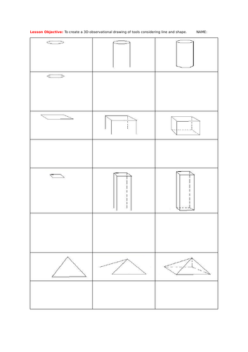 Shapes in Art exercise