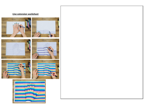 Line worksheet Art | Teaching Resources