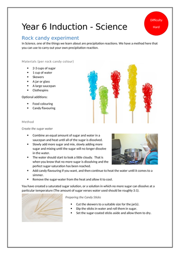 Science at Home - Rock Candy