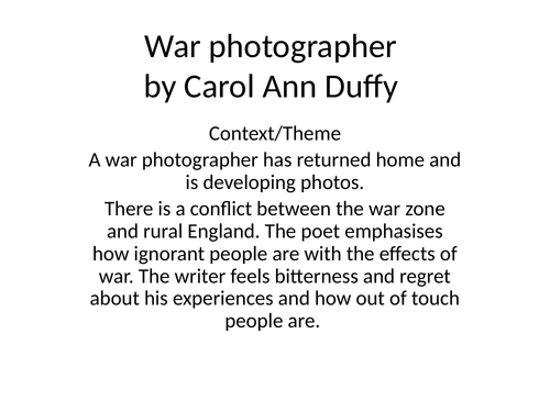 The war photographer