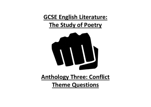 Conflict Poetry Theme Questions (CCEA GCSE)