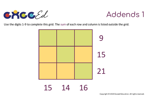 Starter Grids - Reasoning Starters (Free)