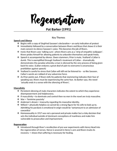 regeneration sassoon