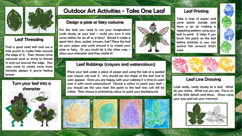 Outdoor Art - Take One Leaf