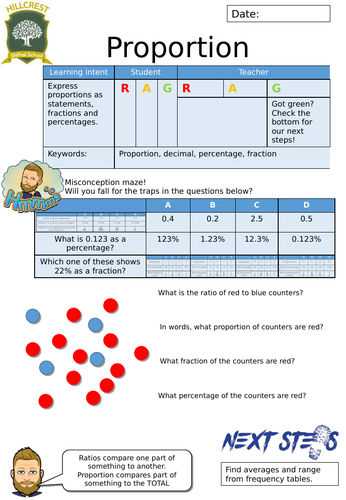 Proportion Worksheet | Teaching Resources