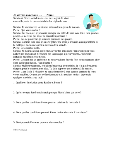 French Conditional Reading with If Clauses | Conditionnel avec Si Clause