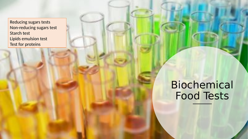 Biochemical Food Tests (AQA A-Level and GCSE)