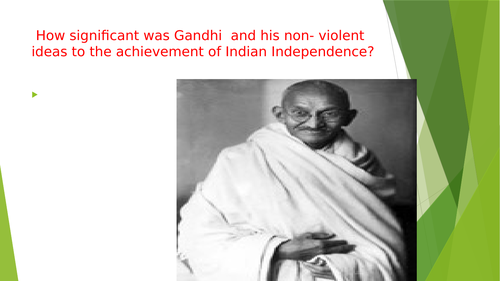 Mahatma Gandhi , his non violence campaign and the independence of India