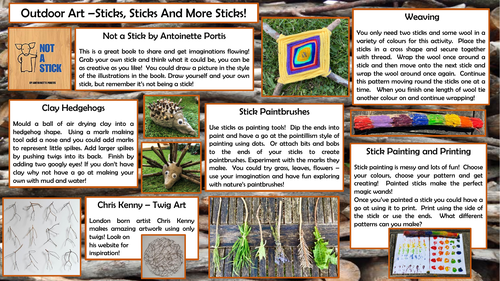 Outdoor Art - Sticks, Sticks And More Sticks!