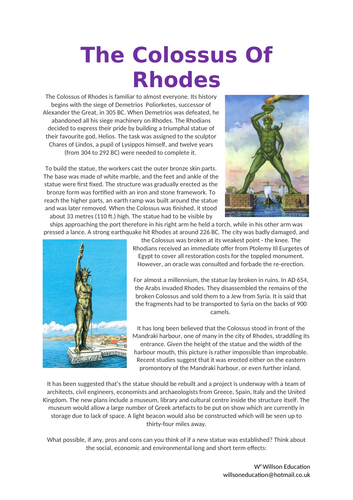 The Colossus Of Rhodes