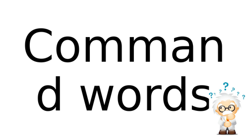 Command Words Display
