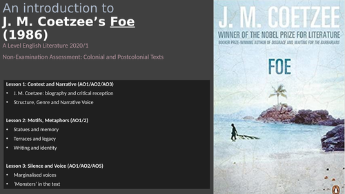 An Introduction to J. M. Coetzee's Foe (1986)